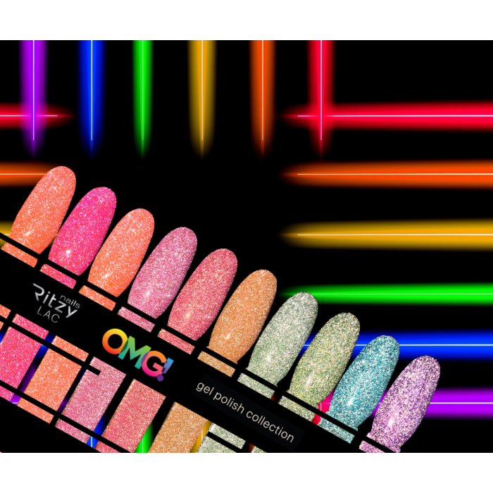 Ritzy OMG! OH MY GLITZY Lac Collection (OMG1-OMG10) - Kentro Beauty Supplies Ireland
