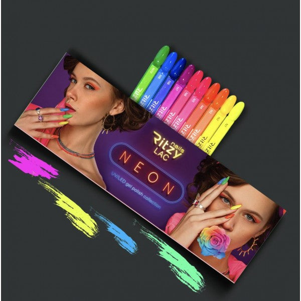 Ritzy NEON Lac Collection (N1-N10) - Kentro Beauty Supplies Ireland