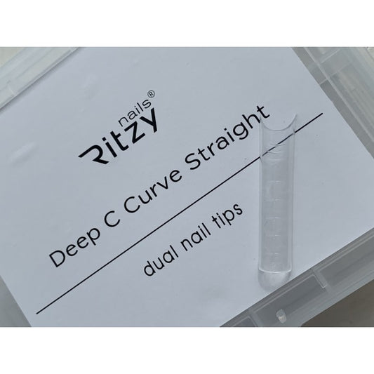 Ritzy Silicone DEEP C-curve Dual Tips STRAIGHT (120pcs)
