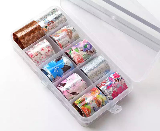 Transfer Foils Box - Flowers 🌸 - Kentro Beauty Supplies Ireland