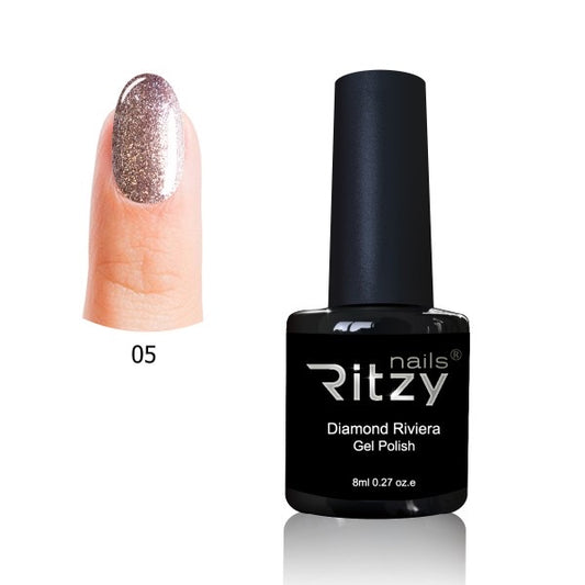 Ritzy “Diamond Riviera" Gel Polish - Pink Purple 5