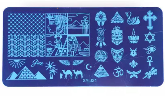 Nail Stamping Plate - Egypt Patterns