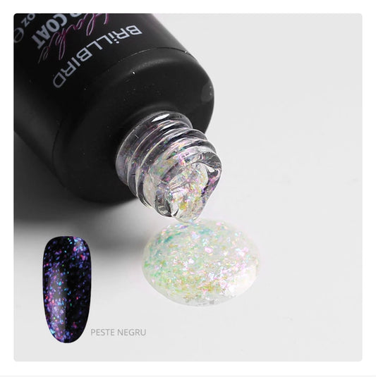 BrillBird Flake Top Gel 3 Purple - Kentro Beauty Supplies Ireland