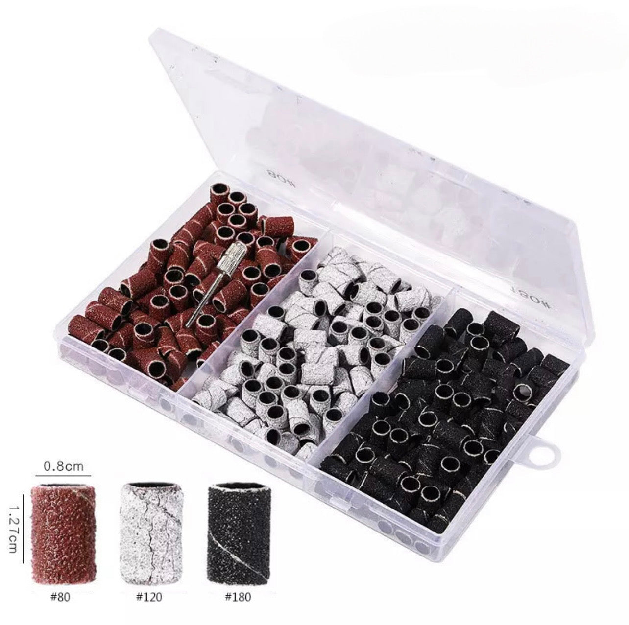 Sanding Bands Kit - 210pcs - Kentro Beauty Supplies Ireland