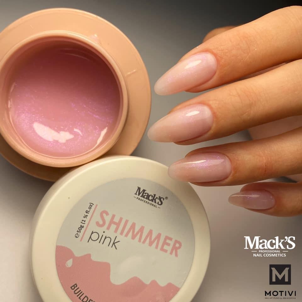Mack’s Builder Gel - Shimmer Pink