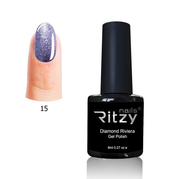 Ritzy "Diamond Riviera" Gel Polish 8ml n.15 Purple Charoite