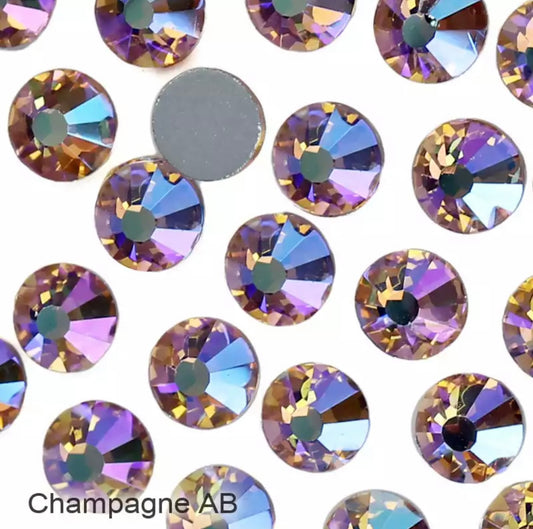 Highest Quality Crystals - Champagne AB - Mixed Sizes (SS3-SS20)