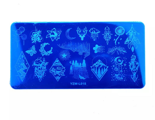 Nail Stamping Plate - Winter Designs 1 - Kentro Beauty Supplies Ireland