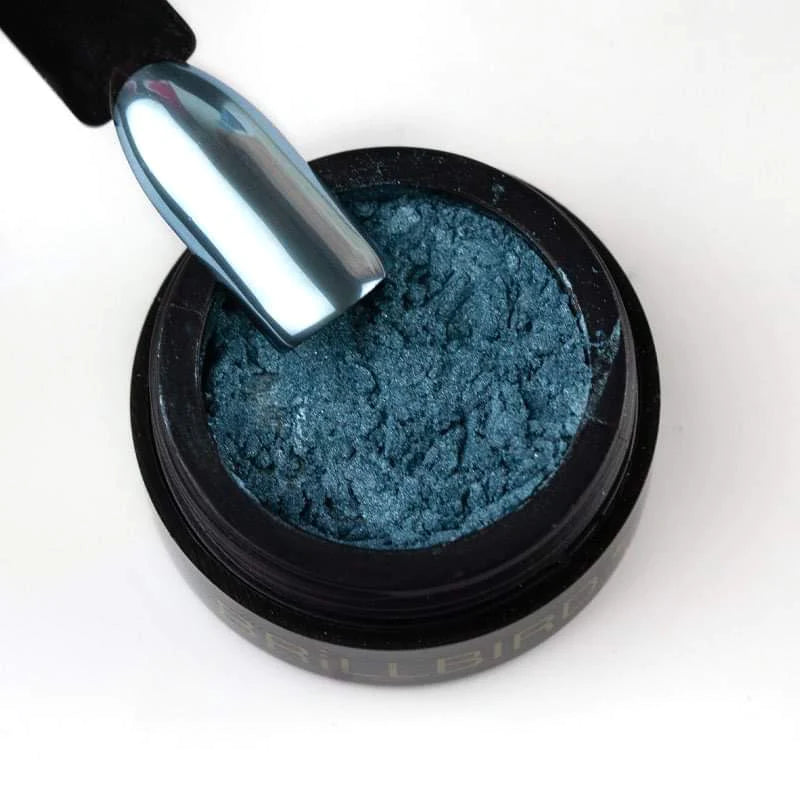 Brillbird Chrome Powder - Steel Blue