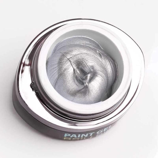 BrillBird Contour Paint Gel - Silver - Kentro Beauty Supplies Ireland